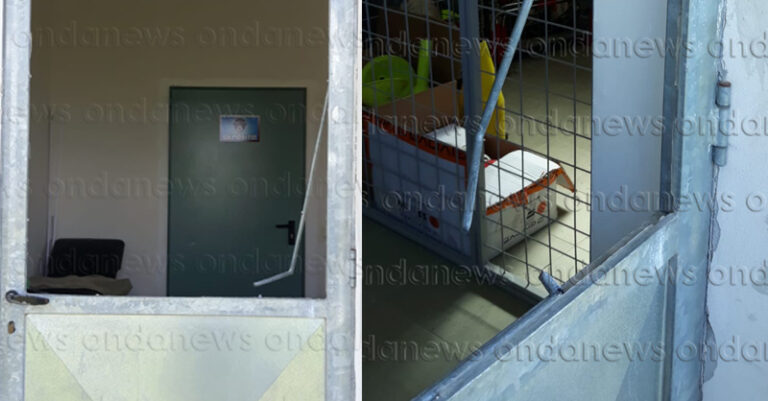 porta vandalizzata campo sportivo montesano nuova fb ok